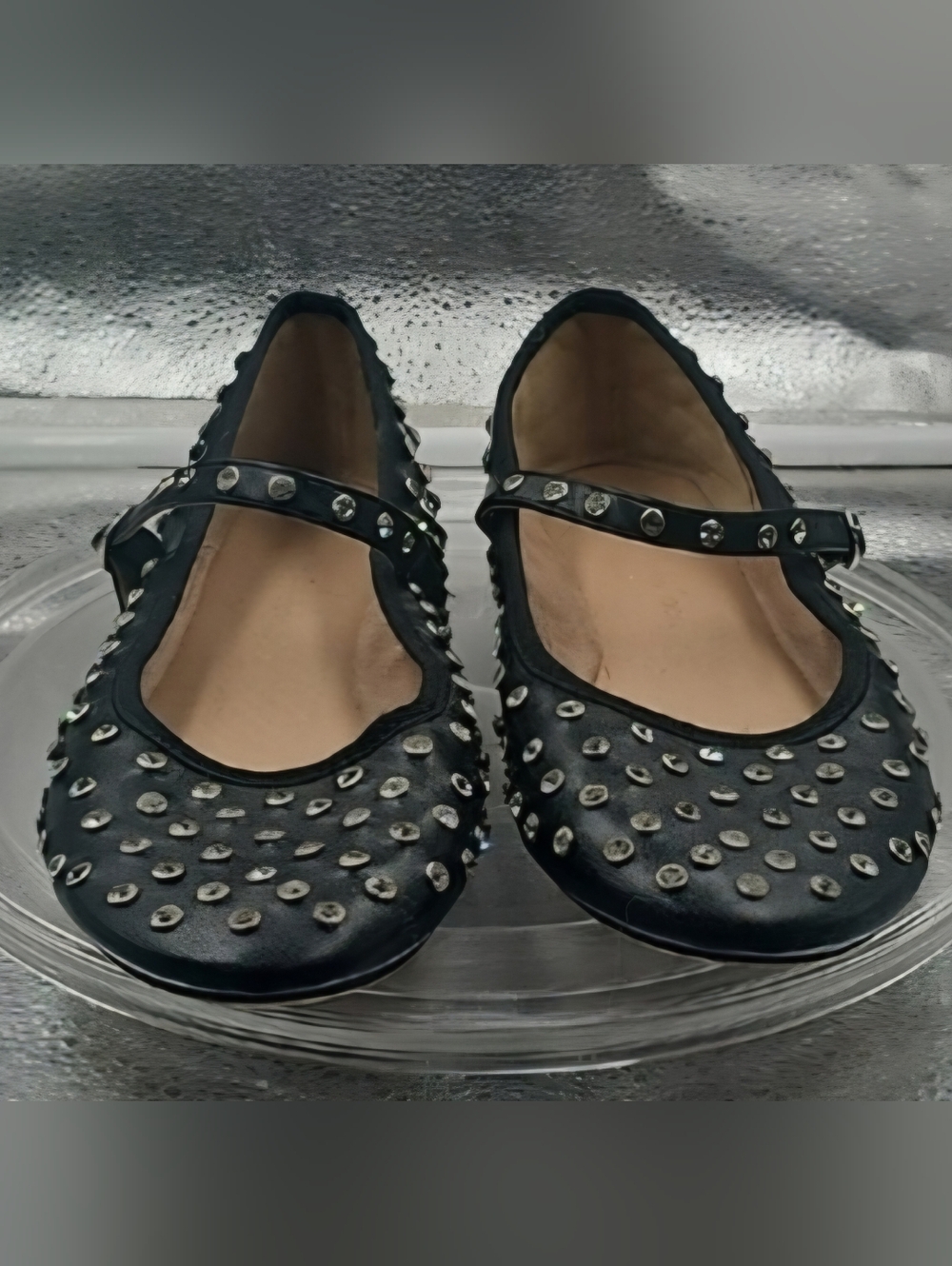 O Black Sparkle Shoe Sz 7M House Of Harlow Rhinestone Bling